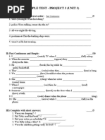 Project 5 Unit 4 Sample Test | PDF
