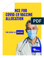 Guidance For Covid-19 Vaccine Allocation: Phase 1A