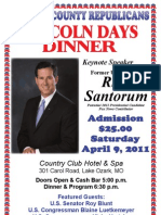 Lincoln Day Dinner Poster 2011