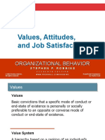 Values, Attitudes, and Job Satisfaction: Organizational Behavior