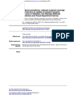 And Barriers To Uptake of Cataract Surgical Cataract Prevalence, Cataract Surgical Coverage