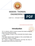 ME8595-THERMAL Engineering Ii: Unit Iii - Steam Turbines
