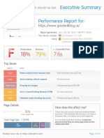 Performance Report For:: Executive Summary