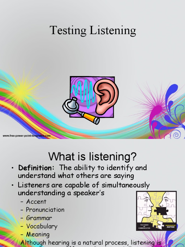 Testing Listening | PDF | Educational Assessment | Multiple Choice