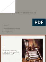 The Scope of Business Law (Group 1) .