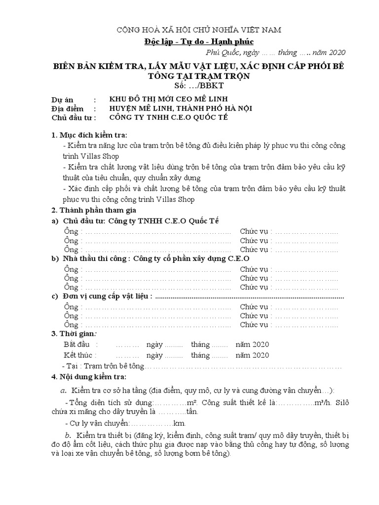 1A. Biên bản kiểm tra trạm trộn | PDF