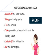 What To Do Before Leaving Your Room