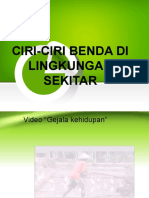 Ciri-Ciri Benda Di Lingkungan Sekitar