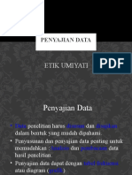 Penyajian Dan Pengolahan Data