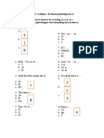 Evaluation Test Lesson 1