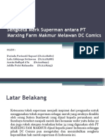 Sengketa Merk Superman antara PT Marxing Farm Makmur Melawan DC Comics