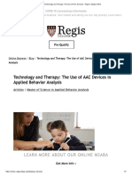 Technology and Therapy - The Use of ACC Devices - Regis College Online