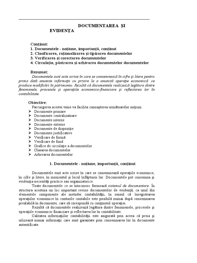 Documente Contabile | PDF