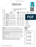 Final Examination Card of First Semester of 2020/2021