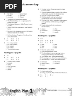 Level 1 Workbook Answer Key: Reading Plus 1 (Page 80)