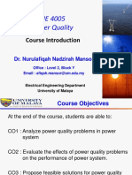 KIE 4005 Power Quality Course Introduction
