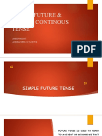 SIMPLE FUTURE & FUTURE CONTINOUS TENSE by Audina Dewi Irmayanti