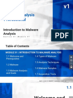 101 Introduction To Malware Analysis