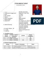 Daftar Riwayat Hidup: Curriculum Vitae