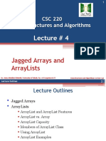 Chapter#7_Jagged Arrays and ArrayLists