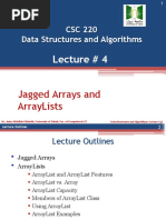 Chapter#7_Jagged Arrays and ArrayLists