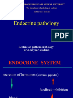 Endocrine Pathology: Lecture On Pathomorphology For 3-rd Year Students