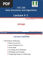 CSC 220 Data Structures and Algorithms: Lecture # 3