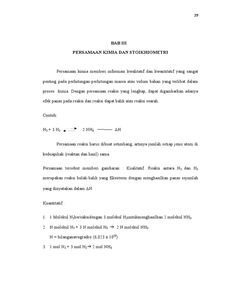 P5.persamaan Kimia Dan Stoikhiometri | PDF | Metode & Bahan Ajar
