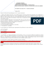 Questionário SGI 2°bimestre