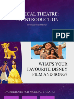 Musical Theatre: An Introduction: Particularly Disney Musicals!