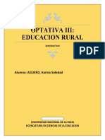 Optativa Iii Educacion Rural