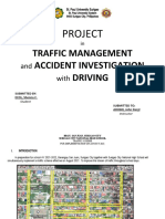 Project: Traffic Management Accident Investigation Driving