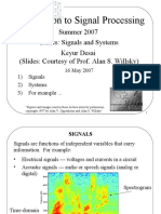 Introduction To Signal Processing