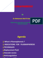 Plasmapheresis: DR - Mohamed Abd El Gawad