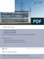 Recommendation For Robust IT Setup