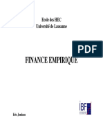 Finance Empirique - Les Analyses