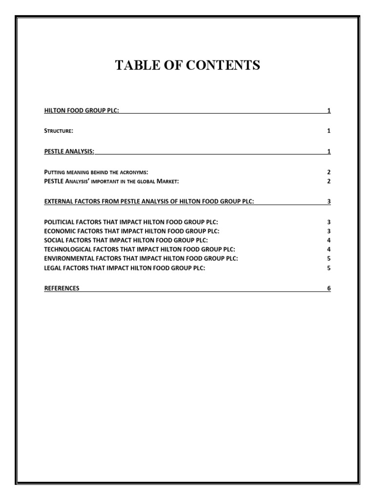 Hilton Food Group PLC | PDF | Market (Economics) | Foods