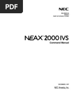 Download NEC NEAX2000 IVS Command Manual by Paul Roth SN50375361 doc pdf