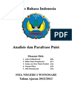 Tugas Bahasa Indonesia Parafrase