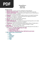 Financial Literacy Final Benchmark Assessment Study Guide - Modified (Classified)