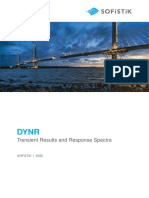 Transient Results and Response Spectra: Sofistik 2020