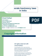 Corporate Insolvency laws in India