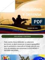 Seguridad y Defensa Nacional