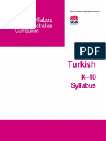 Turkish K 10 2019 Syllabus PDF