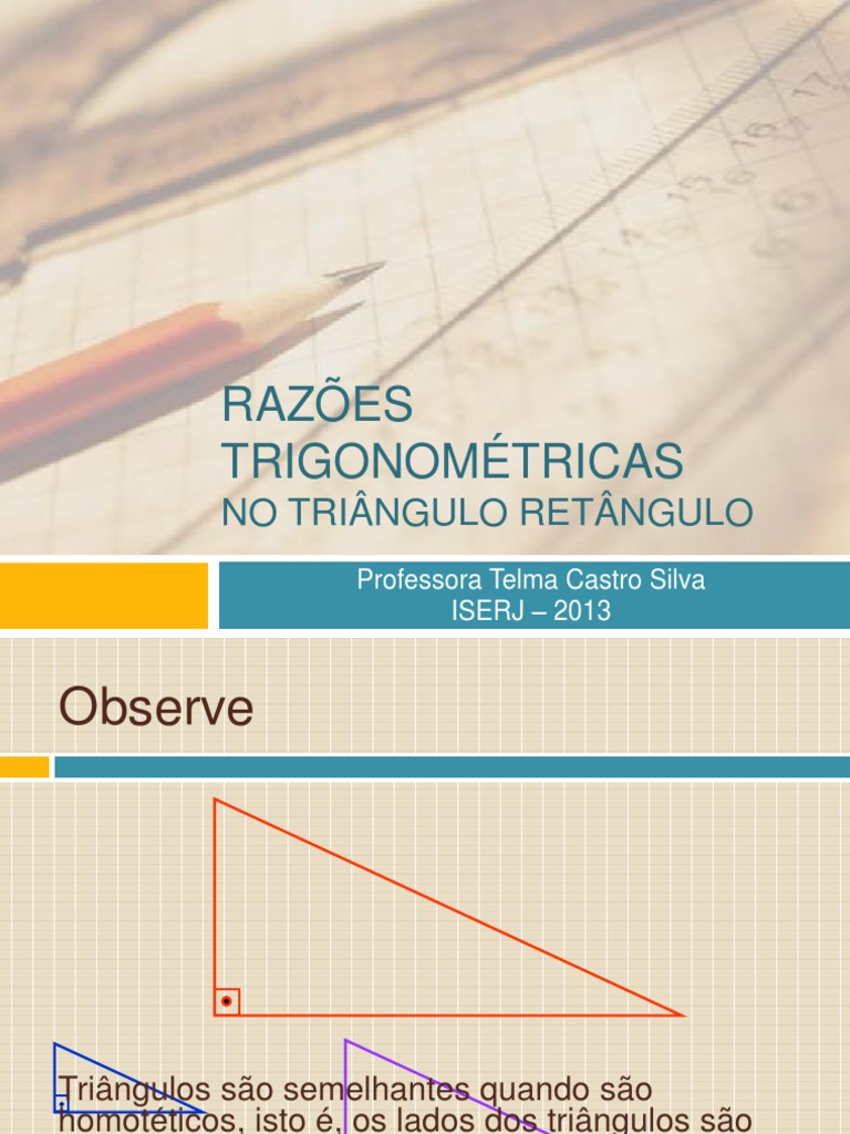 Razoes Trigonometricas | PDF | Trigonometria | Formas geométricas