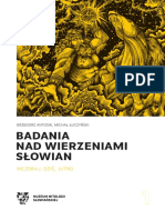 "Badania Nad Wierzeniami Slowian. Wczoraj, Dziś, Jutro" (2020)