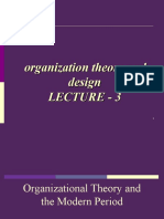 Organization Theory and Design Lecture - 3