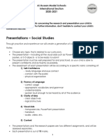 Presentations - Social Studies: Al-Hussan Model Schools International Section 2020-2021