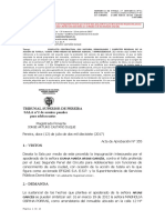 T2 0127 Diana Arias Vs EFIGAS y SUPER SERVICIOS. No Instalación Gas Domiciliario. Otro Medio Defensa Judicial - Confirma Improcedencia