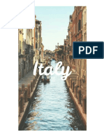 Costumbres y Tradiciones de Italia